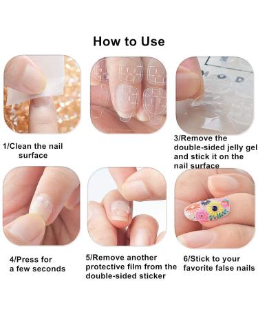 Double-Sided Nail Adhesive Stickers - Flexible Transparent Gel Tape for Artificial Nails | International Shipping - Buy Online on GoSupps.com