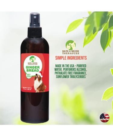 Gingerbread Pet Cologne 12.5 oz for Dogs | Long-Lasting Odor Eliminator | Cruelty-Free, Paraben-Free | Made in USA | Biodegradable & Non-Toxic - Buy Online on GoSupps.com