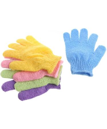 OUNONA 2 Pack Exfoliating Gloves for Body Scrub - 100% Natural Green Scrub Mitts for Smooth Skin - International Shipping Available - Buy Online on GoSupps.com