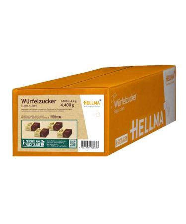 Hellma Cube Sugar - Sustainable Packaging | 1000 Pieces of Fine Portion Sugar for Gastro Hotels Offices & Canteens - Buy Online on GoSupps.com