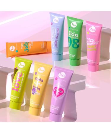 7DAYS Moisturizing Face Mask with Bamboo and Cucumber Extracts | Smoothing and Hydrating Facial Mask with Lifting Effect for Women | Korean Skincare for All Skin Types 80 ml TRUE LOVE - Buy Online on GoSupps.com