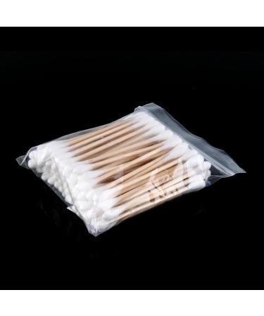 High-Quality Wooden Cotton Swabs - 80 Pack Double Headed for Makeup Ear Cleaning & More - Buy Online on GoSupps.com