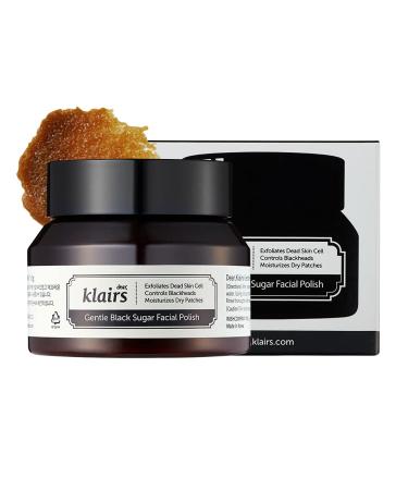 DearKlairs  Gentle Black Sugar Facial Polish  exfoliate  scrub  blackhead remover  110g  3.88 oz
