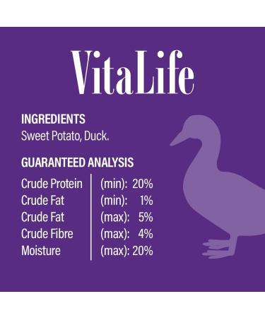 VitaLife 400 g Sweet Potato & Duck Twists All Natural Dog Treats - Buy Online on GoSupps.com