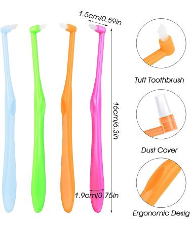 Ouligay 4-Piece Tuft Toothbrush Set | Soft Bristles for Orthodontic Braces | Interdental Brush for Detail Cleaning - Buy Online on GoSupps.com