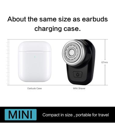 Electric Shaver Mini Electric Shaver Electric Razor Men Mini Shaver for Men Barber Supplies Electric Beard Trimmer Mini Razor for Men Valentines Gifts for Husband/Boyfriend/Men(Tarnish) - Buy Online on GoSupps.com