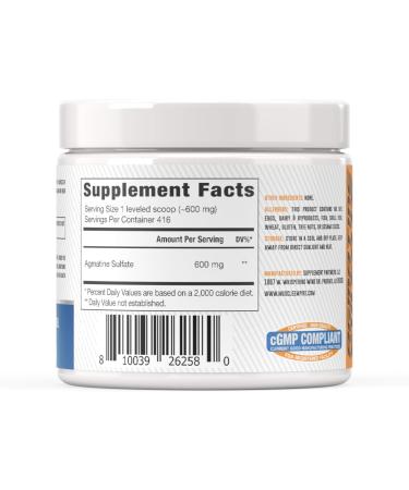 Agmatine Sulfate Powder 250g | Boost Nitric Oxide & Lean Muscle Growth - Shop Now - Buy Online on GoSupps.com