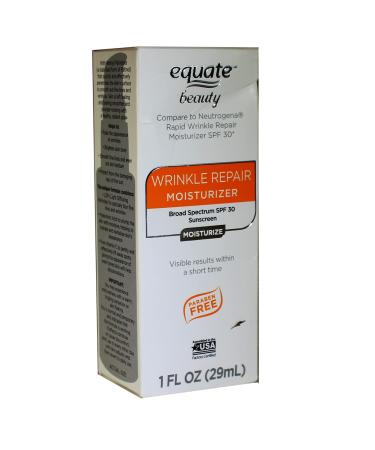 Equate Beauty Wrinkle repair Moisturizer Broad Spectrum SPF 30 1 Fl Oz