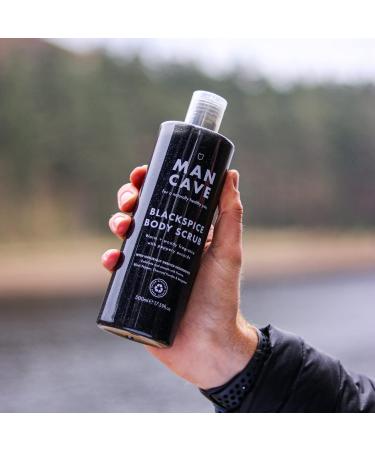 Mancave Complete Gift Set for Men | Vegan Caffeine Shampoo Sulfate-Free Shower Gels Blackspice Body Scrub | Eco-Friendly & Cruelty-Free Gift for Him - Buy Online on GoSupps.com