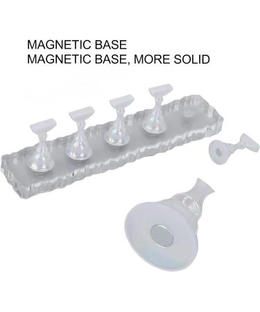 LANTRO JS Nail Exercise Stand - Perfect for Beginners with 5 Fairy Bases Magnet Adsorption and Acrylic Material - Buy Online on GoSupps.com