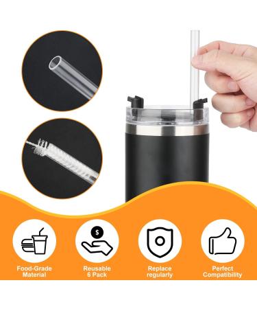 6pcs Replacement Straws for Stanley Adventure Quencher 40oz Tumblers - Reusable Straws with Cleaning Brush | 30cm Long | Water Jug Accessories - Buy Online on GoSupps.com