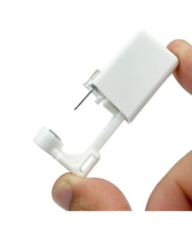 2Pcs Disposable Sterile Ear Piercing Kit - Manual Ear Piercing Gun with Silver Beads Studs - Buy Online on GoSupps.com