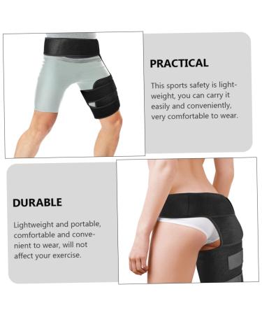 FRCOLOR Thigh Sleeve Brace - Adjustable Protective Equipment for Hip Support & Stabilizer - SBR Material One Size Fits All - Buy Online on GoSupps.com