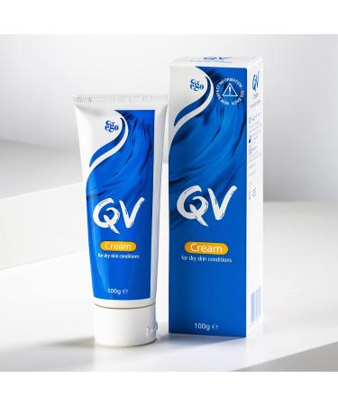 QV Cream 100g Tube | 24-Hour Moisturization for Dry Skin | Ideal for Eczema, Psoriasis, Dermatitis | 3.52oz | Pack of 1 - Buy Online on GoSupps.com
