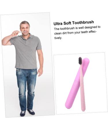 Buy PartyKindom 4 Pcs Travel Toothbrush Set - Sensitive Heads Durable PP Material | International Shipping Available - Buy Online on GoSupps.com