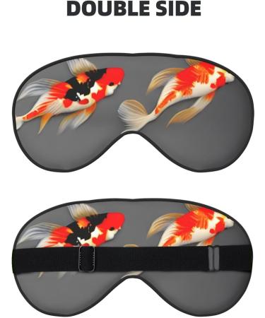 Buy SSIMOO Traditional Koi Carps Sleep Mask - Adjustable Breathable & Fashionable Eye Mask for Comfortable Sleep | International Shipping - Buy Online on GoSupps.com