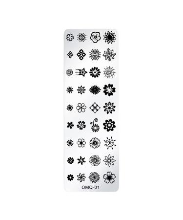 DIY Christmas Nail Art Template - Stainless Steel Snowflake Nail Stamp Plate for Women - Buy Online on GoSupps.com