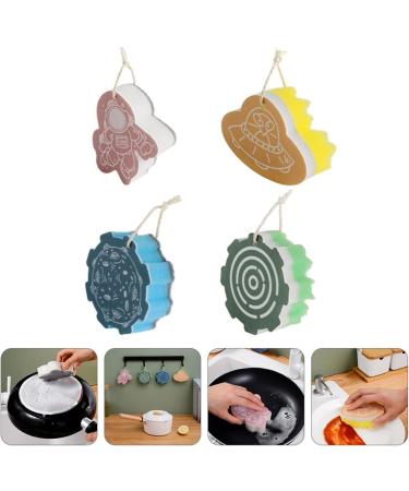 Utensils Multi Sided Scrubbing Scouring Stick Pans Non- Dishwashing Dishes Rags Supplies Wipe Sponges Washing Double- Pads Cookware Planet Non Pan Car Veggies Cleaning Pot As Shown - Buy Online on GoSupps.com