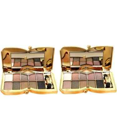 FOMIYES 2pcs Flash Mirror # Glitter with Makeup and Eyeshadow Brush Colorful Shadow Colors Eye 1 count (Pack of 1) As Shownx2pcs - Buy Online on GoSupps.com