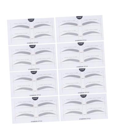 NOLITOY 2 Cosmetology Kit Eyebrow Stencils Beauty Eyebrow Card Eyebrow Stickers Card A607 Portable
