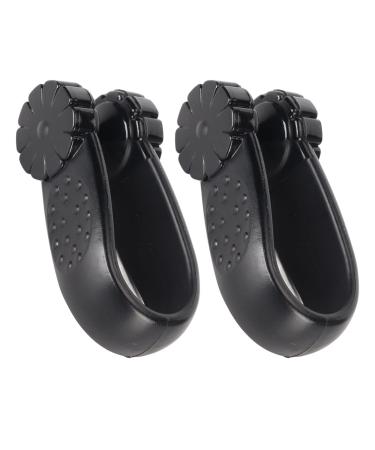 Li4 acupressure point clip 2 pieces of reliable compact portable tiger mundclip made of plastic stress relief easy for the office (black)