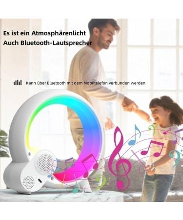 Buy Bammare LED Bedside Lamp & Alarm Clock - Smart App-Controlled Sunrise Light Bluetooth Speaker 16 Million Colors & 256 Patterns - Buy Online on GoSupps.com