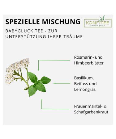 Premium Bio Frauen-Tee - BabyGl ck-Tee 1000g | Gently Dried Herbal Mix | Vegan Gluten-Free Additive-Free | 3-Part Set for Baby Happiness - Buy Online on GoSupps.com