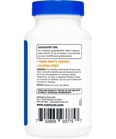 Nutricost N-Acetyl L-Tyrosine (NALT) 350mg 120 Capsules (2 Bottles) - Gluten Free Non-GMO 120 Count (Pack of 2) - Buy Online on GoSupps.com