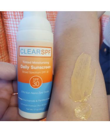 ClearSPF Daily Tinted Moisturizing Sunscreen - Broad Spectrum SPF 30 Lightweight & Hydrating - Exp 03/2025 - International Shipping Available - Buy Online on GoSupps.com