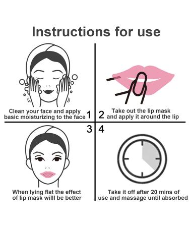 Permotary 30 PCS Collagen Lip Mask Crystal Lip Care Gel Pads for Moisturizing & Reducing Chapped, Smoothing Fine Lines-Mouth Patches for Firms & Hydrate and Plump 30 PCS Boxed-Pink - Buy Online on GoSupps.com