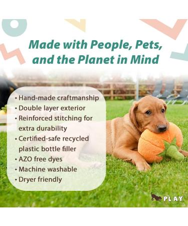 PLAY Pet Lifestyle Garden Dog Toy Soft Pumpkin Design for Fun & Adventure | Shop Now - Buy Online on GoSupps.com