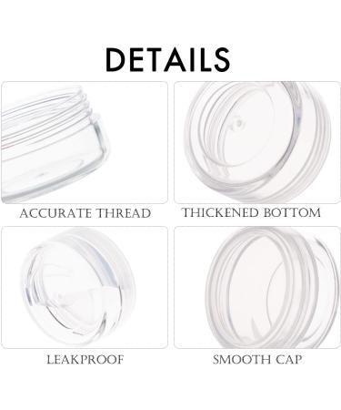 10 Piece Small Travel Containers - 3/5/10/15/20 Gram Size Jars for Lotions & Creams - Plastic Sample Containers with Labels & Mini Spatula - Buy Online on GoSupps.com