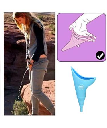 Waterproof Urinal for Women - Fixed Tilovers with Hygiene Cloths for Outdoor Use Festivals & Portable Toilets - Blue - Buy Online on GoSupps.com