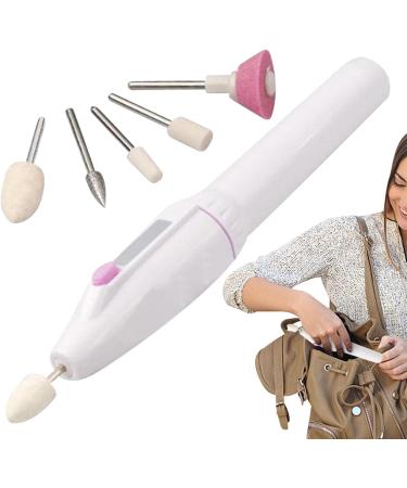 Electric P EEN Cordless Electric Nail File Manicure Peedicure Tool with 5 Nail Drill Portable Electric Nail Drill Rechargeable Electric Nail File Nail File for Nail Care Trim Polish - Buy Online on GoSupps.com