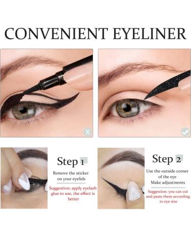 36 Pairs Glitter Eyeliner Stickers - Self-adhesive Eye Line Strips for Instant, Waterproof Eye Makeup - Multicolor - Buy Online on GoSupps.com