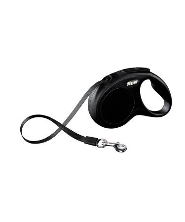 flexi retractable dog leash 4.6 m small black black Small 16 ft