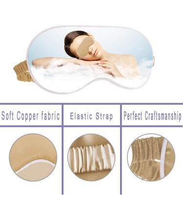Premium Copper Sleep Mask - Anti-Aging Eye Mask for Dark Circles & Dry Eyes | Super Soft Blackout Design with Elastic Band - Buy Online on GoSupps.com