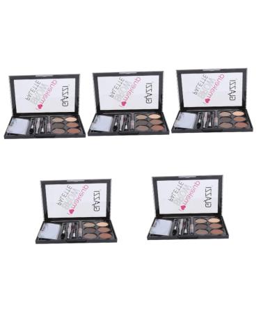 FOMIYES 5 Sets Eyebrow Powder Set Eyebrow Makeup Cosmetic Lady Cosmetic Eyebrow Pencil Eyebrow Stickers