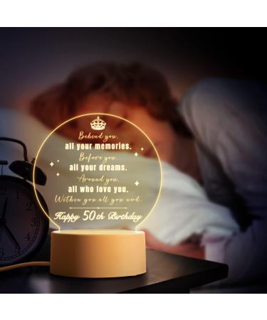 Vetbuosa 50th Birthday Gifts Night Light - 1972 Anniversary Ideas for Men and Women - Buy Online on GoSupps.com