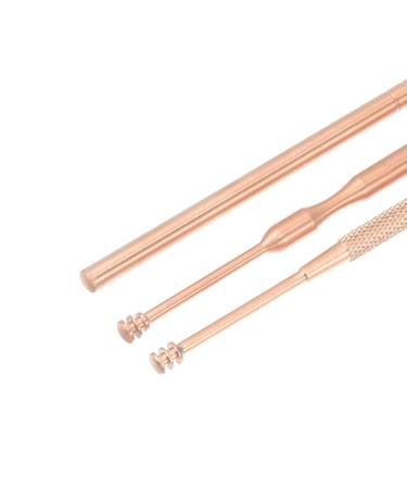 VOCOSTE 6Pcs Stainless Steel Ear Cleansing Tool Set with Storage Case - Rose Gold Tone | Ear Care Kit - Buy Online on GoSupps.com