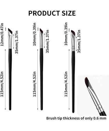 Lusofie 3Pcs Eyeliner Brushes Set - Professional Thin Eye Liner Makeup Brushes for Women - Buy Online on GoSupps.com