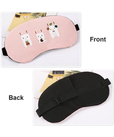 2 Pcs Cute Cartoon Eye Masks - Adjustable Blindfolds for Daily Sleep - Men Women Boys Girls - Buy Online on GoSupps.com