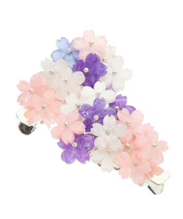 minkissy Cartoon Hair Barrettes Flower Hair Slides Birthday Hair Pin Flower Bobby Pins Crystal Clips Party Hair Clip Cute Baby Girl Hair Clips Hairpin Flower Costume Miss Side Clip