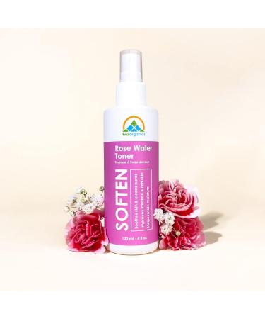Rose Water Toner for Face & Hair - 100% Natural Moroccan Rose Petal Water | Alcohol-Free & Vegan | Hydrates & Freshens Dry Skin (4 fl.oz./120 ml - Buy Online on GoSupps.com