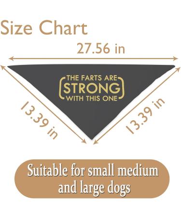 JXGZSO 1 Piece The Farts are Strong with This One Dog Bandana Funny Dog Mom Gift (Farts are Strong CA) - Buy Online on GoSupps.com