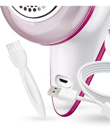 AUNMAS Electric Lint Remover - USB Rechargeable Fabric Fuzz Trimmer with Charging Indicator | Ergonomic Design in Rose Red - Shop Now - Buy Online on GoSupps.com