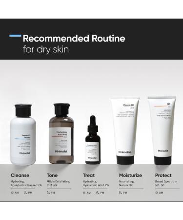 M.ini malis t 5% Aquaporin Booster Face Wash - Hydrating Sulphate-Free Cleanser for Dry Skin | Hyaluronic Acid | 100 ml | Ideal for Men & Women - International Shipping Available - Buy Online on GoSupps.com