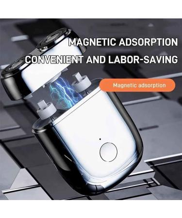 2024 New Upgrade Pocket Shaver USB Mini Shavers for Men IPX6 Waterproof Compact Electric Shaver Electric Mini Portable Razor Double Head Razor for Home Car Travel (Blue) - Buy Online on GoSupps.com