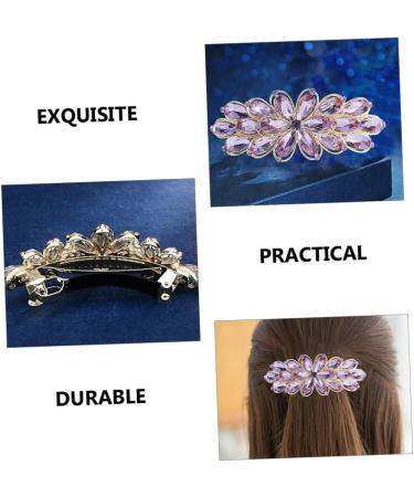 minkissy Rhinestone Spring Hair Accessories Wedding Rhinestone Hair Clip Bridal Flower Barrette Bridal Floral Flower Decorations Hairpins for Girls Bridesmaid Alloy Hair up - Buy Online on GoSupps.com