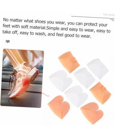 Healifty Silicone Gel Toe Protectors - 4 Pairs Foot Protectors for Pointed Shoes - Anti-wear Cushioning Toe Caps for Foot Care - Buy Online on GoSupps.com